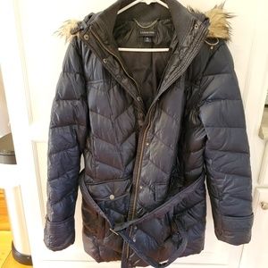 Lands' End puffer 3/4 length jacket